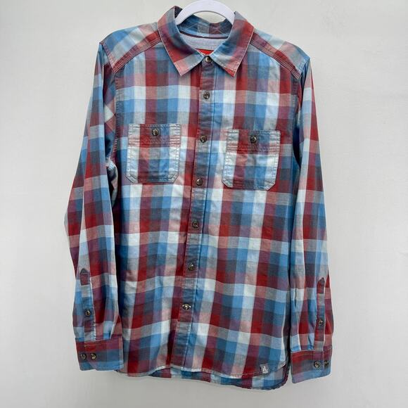 The North Face Other - The North Face Button Down Shirt Men’s Medium Blue Red Plaid Long Sleeve‎ Casual